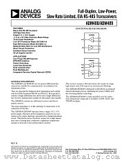 ADM489 datasheet pdf Analog Devices