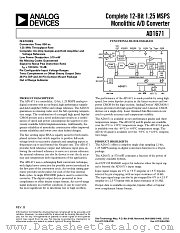 AD1671 datasheet pdf Analog Devices