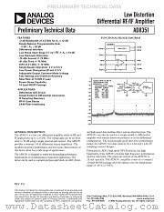 AD8351 datasheet pdf Analog Devices