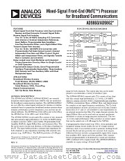 AD9862 datasheet pdf Analog Devices