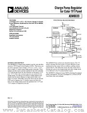 ADM8839 datasheet pdf Analog Devices