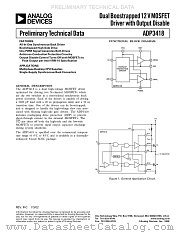 ADP3418 datasheet pdf Analog Devices