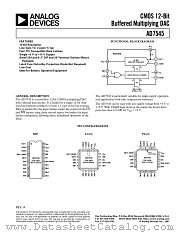 AD7545 datasheet pdf Analog Devices