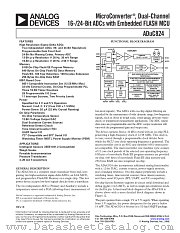 ADUC824 datasheet pdf Analog Devices