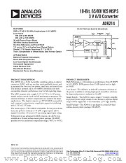 AD9214 datasheet pdf Analog Devices