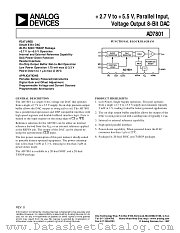 AD7801 datasheet pdf Analog Devices