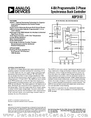 ADP3161 datasheet pdf Analog Devices