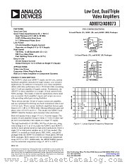 AD8072 datasheet pdf Analog Devices