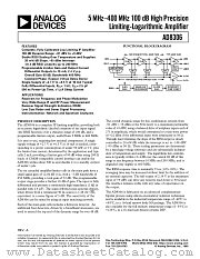 AD8306 datasheet pdf Analog Devices