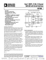 AD7866 datasheet pdf Analog Devices