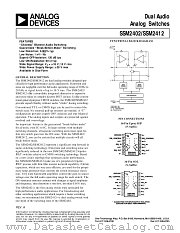SSM2402 datasheet pdf Analog Devices
