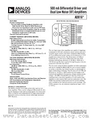 AD816 datasheet pdf Analog Devices
