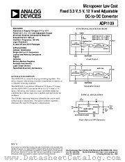 ADP1109 datasheet pdf Analog Devices