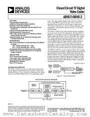 ADV611 datasheet pdf Analog Devices