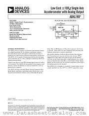 ADXL190 datasheet pdf Analog Devices