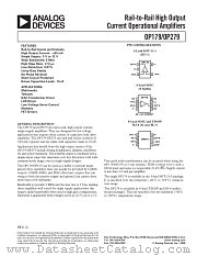 OP279 datasheet pdf Analog Devices