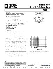 AD8391 datasheet pdf Analog Devices