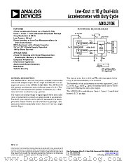 ADXL210 datasheet pdf Analog Devices