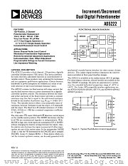 AD5222 datasheet pdf Analog Devices