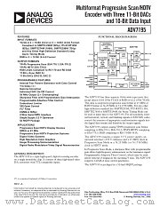 ADV7195 datasheet pdf Analog Devices