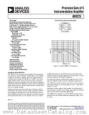 AD8225 datasheet pdf Analog Devices