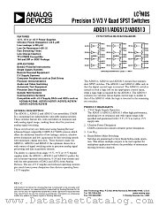 ADG511 datasheet pdf Analog Devices