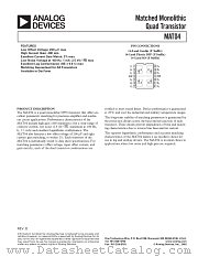 MAT04 datasheet pdf Analog Devices