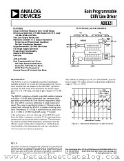 AD8321 datasheet pdf Analog Devices