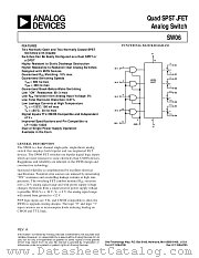 SW06 datasheet pdf Analog Devices