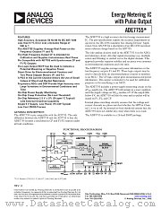 ADE7755 datasheet pdf Analog Devices