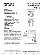 AD8010 datasheet pdf Analog Devices