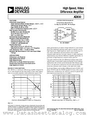 AD830JR datasheet pdf Analog Devices
