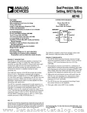 AD746 datasheet pdf Analog Devices