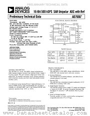 AD7666 datasheet pdf Analog Devices