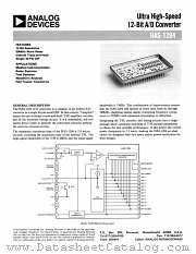 HAS-1204 datasheet pdf Analog Devices