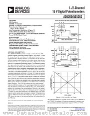 AD5260 datasheet pdf Analog Devices