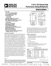 ADG609 datasheet pdf Analog Devices