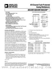 ADG509F datasheet pdf Analog Devices