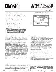 AD7810 datasheet pdf Analog Devices