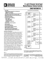 SSM2160 datasheet pdf Analog Devices