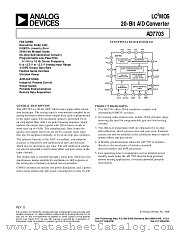 AD7703 datasheet pdf Analog Devices