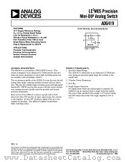 ADG419 datasheet pdf Analog Devices