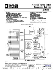ADM1026 datasheet pdf Analog Devices