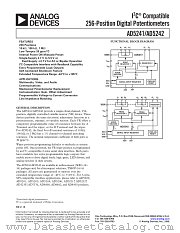 AD5242 datasheet pdf Analog Devices