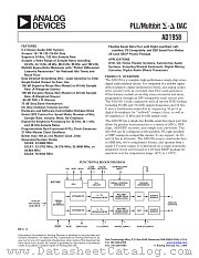 AD1958 datasheet pdf Analog Devices