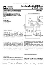 ADM8840 datasheet pdf Analog Devices
