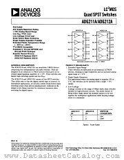 ADG211A datasheet pdf Analog Devices