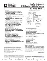 SSTMELODYSHARC datasheet pdf Analog Devices