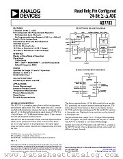 AD7783 datasheet pdf Analog Devices