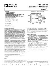 AD9765 datasheet pdf Analog Devices